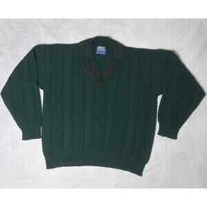 Vintage Pendleton Virgin Wool Made In USA V-Neck Sweater-XL Read Description